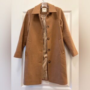 Abercrombie & Fitch Wool Blend Mod Peacoat Camel Tan Light Brown
